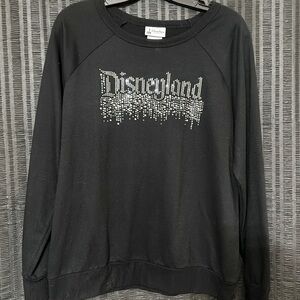 Disney parks, black  sparkle ✨ glitter sweater size Large